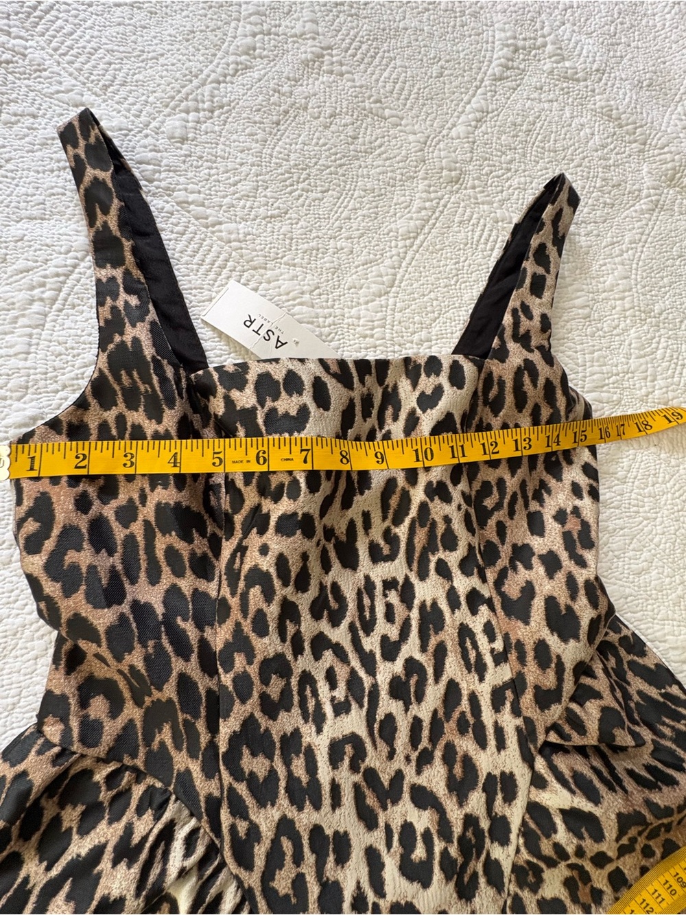 NWT Astr the Label Claudie Leopard Print Minidress Size Small. Retail 225 - Picture 13 of 16